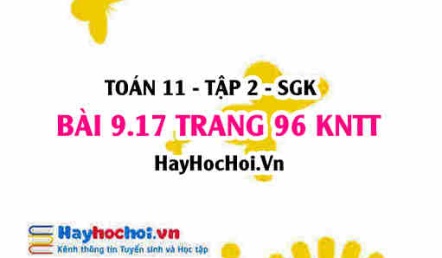 Bài 9.17 trang 96 Toán 11 tập 2 Kết nối tri thức